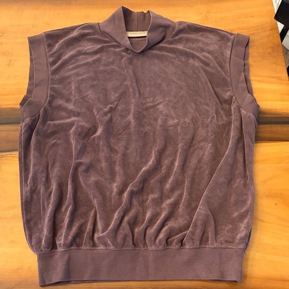 Essentials Tops - Essentials Fear Of God velour vest